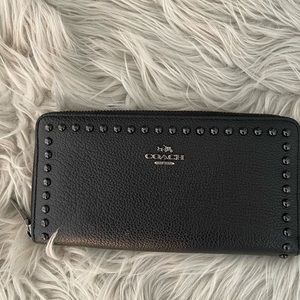 Coach Studded Leather Wallet